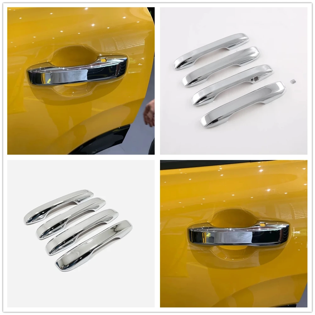 

Для Honda CRV CR-V 2023 2024 ABS Chrome Carbon Fiber Обложка для боковой дверной ручки автомобиля, отделка, декоративная наклейка, аксессуары для стайлинга