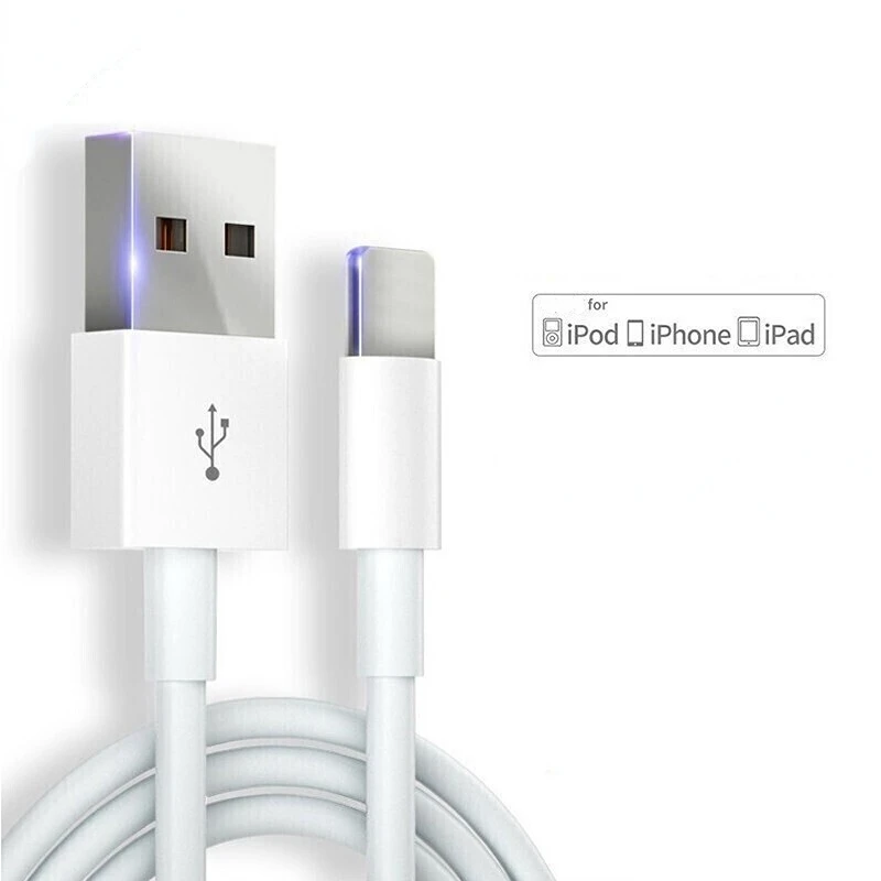 

FB365 1m White USB Data Charger Cable For iphone Cable 11 12 13 Pro Max Xs Xr X SE 8 7 6 Plus 6s 5 ipad Air Mini Charger Cable