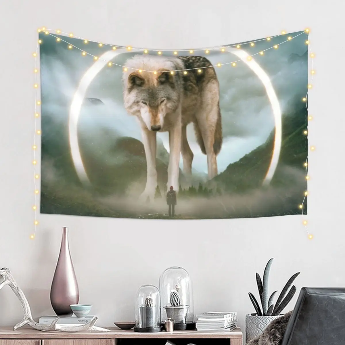 Эгис | Гобелен с волком декор для ванной комнаты украшения гобелен