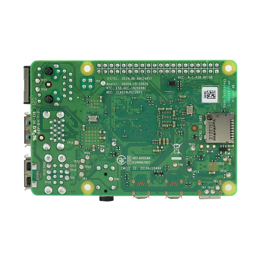 Фото Комплект макетной платы Raspberry Pi 4 Model B BCM2711B0 SOC 4 ГБ 8 ГБ ОЗУ 1,5 ГГц 4K Micro HDMI-совместимый Pi4B 3 более Pi 3B+ №4