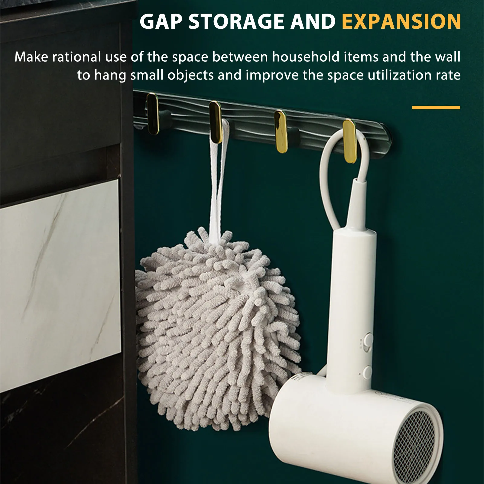 

Self-adhesive Key Rack Wall Mounted Hook Rack With 4 Hooks For Entryway Entrance Small Key Organiser Lbshipping