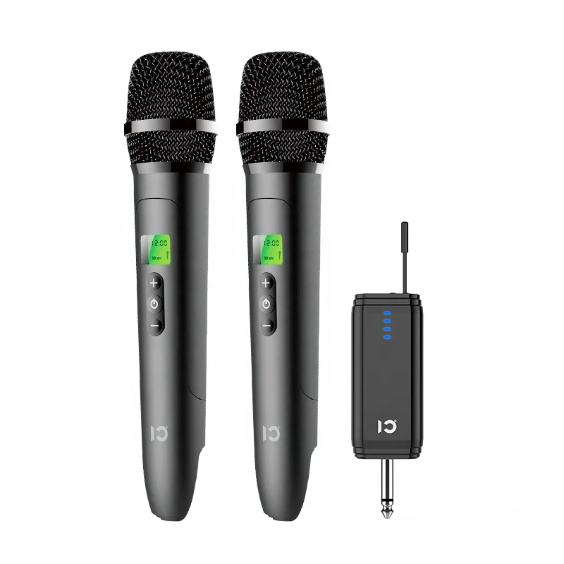 

SHIDU UHF SD-U30 Double Professional Wireless Microphone System Karaoke Handheld Coil-moving Microphone For Church