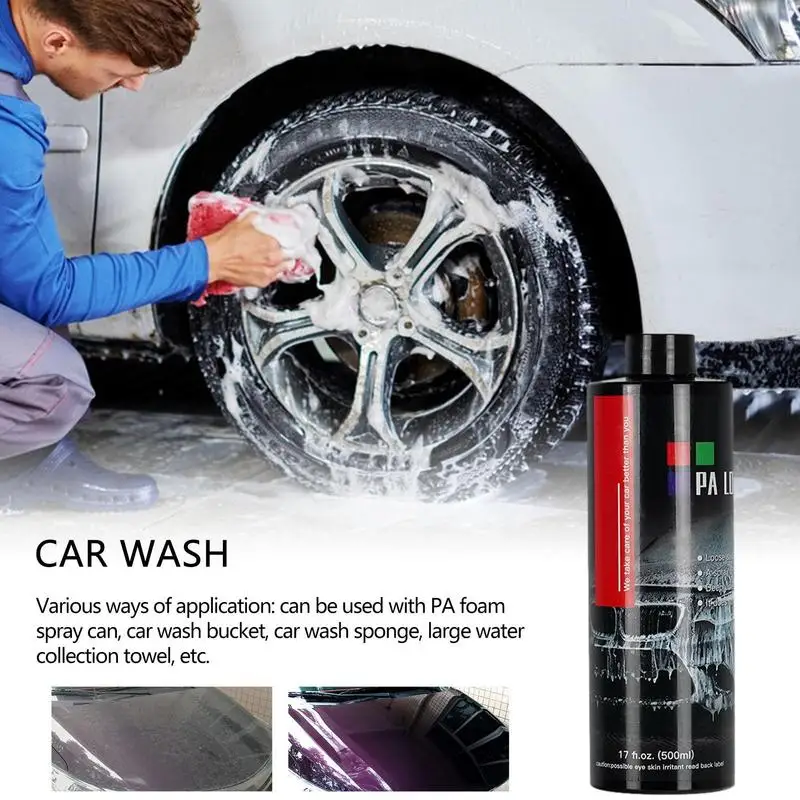 

500ML Car Wash Foam Cleaner Multifunctional Car Body Paint Cleaning Agent Premium Concentrated Snow Soap Car Wash Shampoo