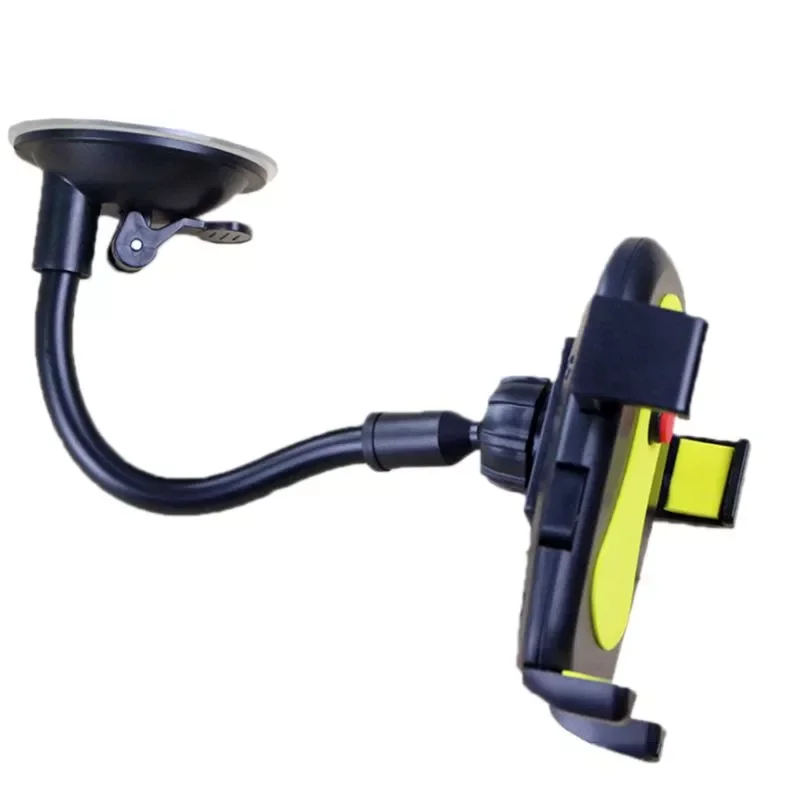 

Car Smart Phone Holder Long Arm Windshield Mount Bracket Hose Automatic Lock Car Navigation Stand with Suction Cup Support