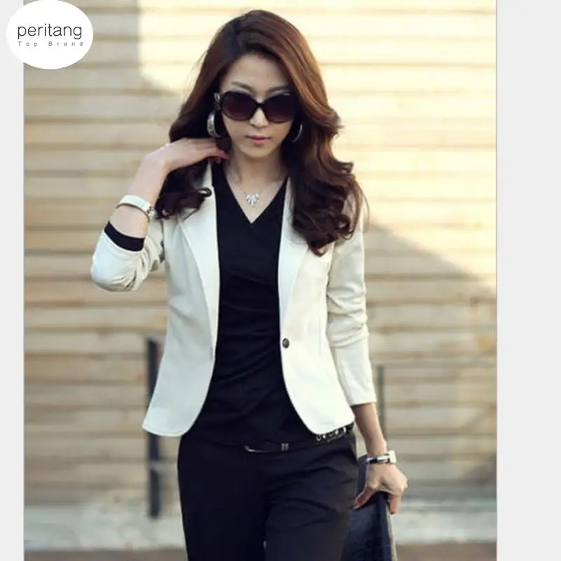 

Женский блейзер с длинным рукавом, Тонкий Блейзер в европейском стиле для работы, верхняя одежда для весны и осени, 2023