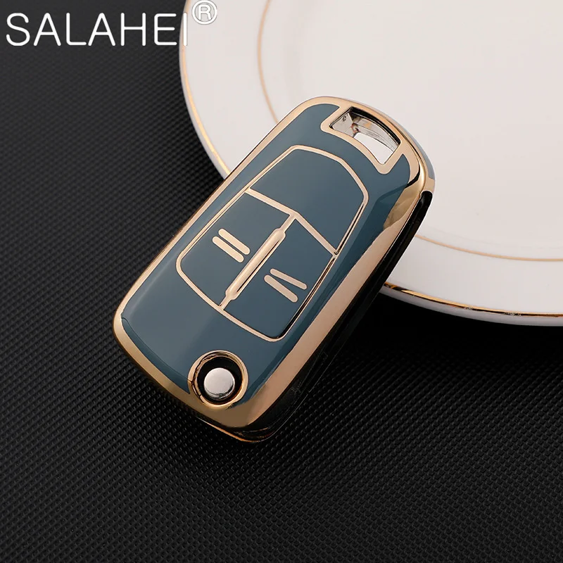 

TPU Car Flip Key Fob Case Cover Shell Bag For Vauhxall Opel Astra H Corsa D Insignia Vectra Zafira Signum Keychain Accessories