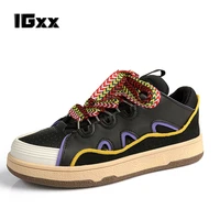 menwomen training shoes leopard yuppie thick soled casual sneakers punk catwalk shoes outdoor street fashion shoes size36 45