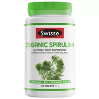 1 bottle of spirulina tablets organic spirulina supplements nutrition 100 pills
