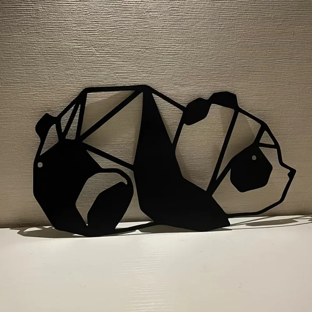 Очаровательные Металлические Панды Украшение На Стену 1 Шт. Уличный Домашний