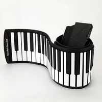 professional electric piano digital learning black small hand roll piano flexible soft 88 keys musique piano keyboard