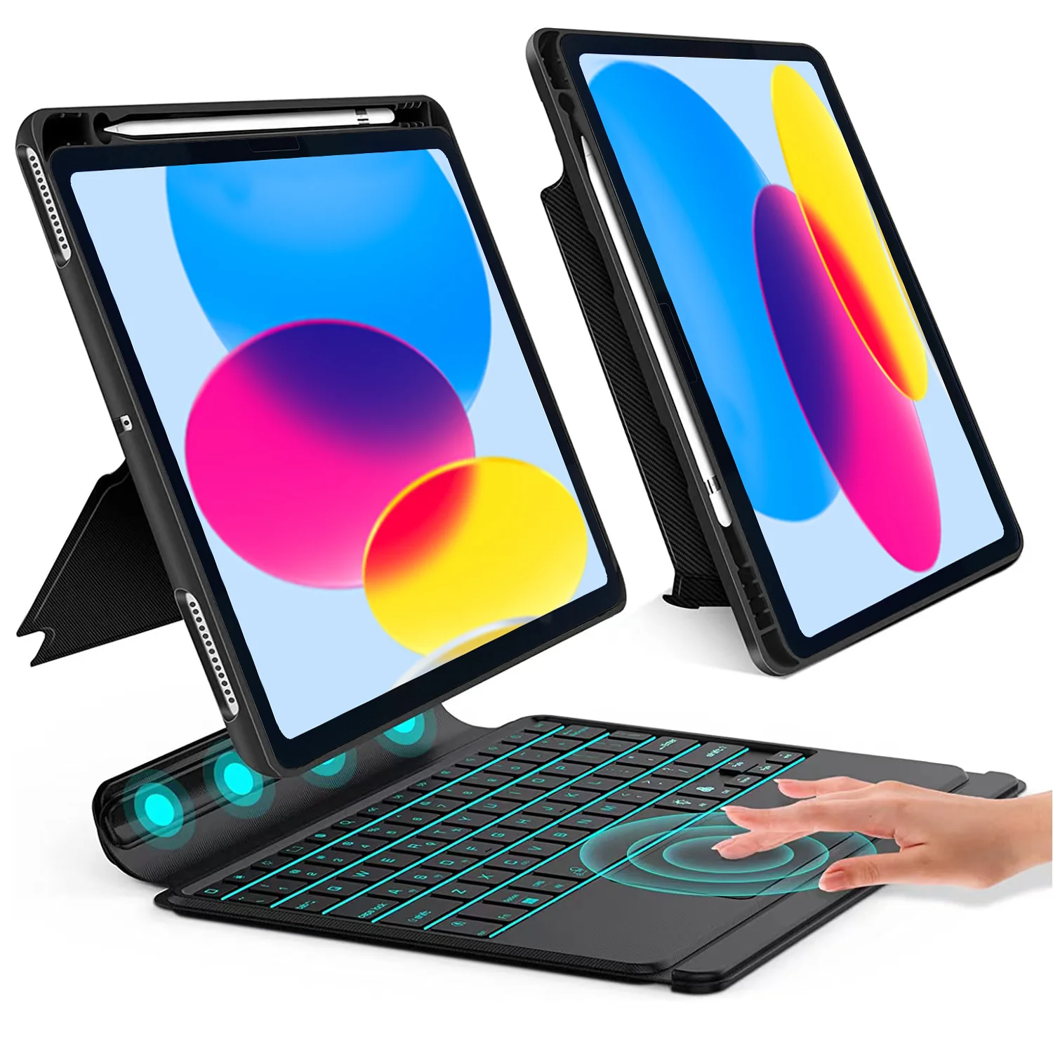 

Съемная Магнитная Беспроводная клавиатура для iPad Pro 11 12,9 12 9 2022 2021 2020 Trackpad Blacklit Bluetooth Smart Folio