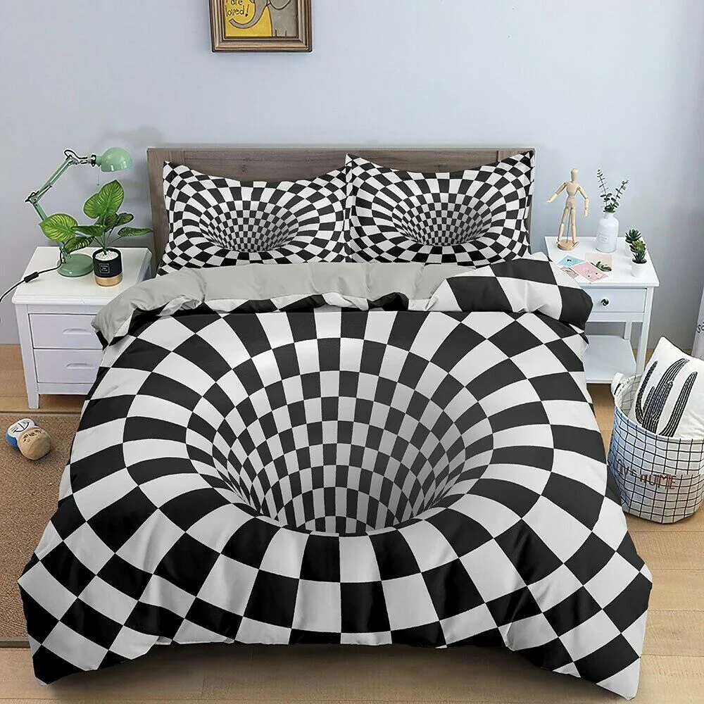 

Starblue-hgs, Black and White Simple, Duvet Cover Double Single Bed Bedding Set Pillowcase Queen Extra Large Hot Sale