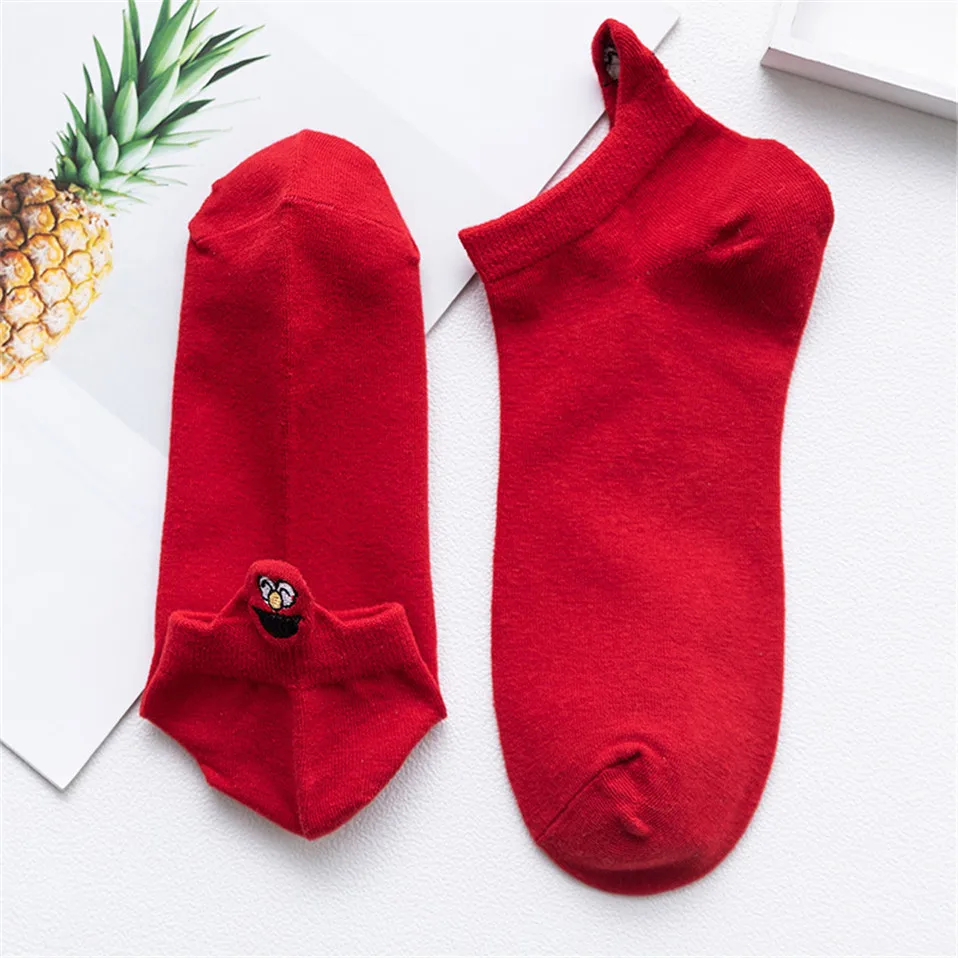 10pcs=5pairs Women Short SocksCute College Fresh Female Socks Soft Cotton Summer Autumn Hot Sale Girls Sock Meias Sox