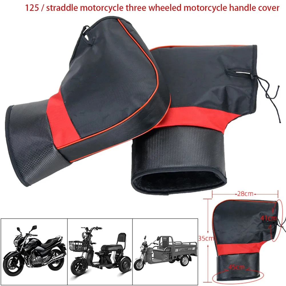 

Motorcycle Handlebar Gloves Thickened Handlebar Warmer Gloves Windproof Warmer Waterproof Windproof Motorbike Grip Thermal Cover