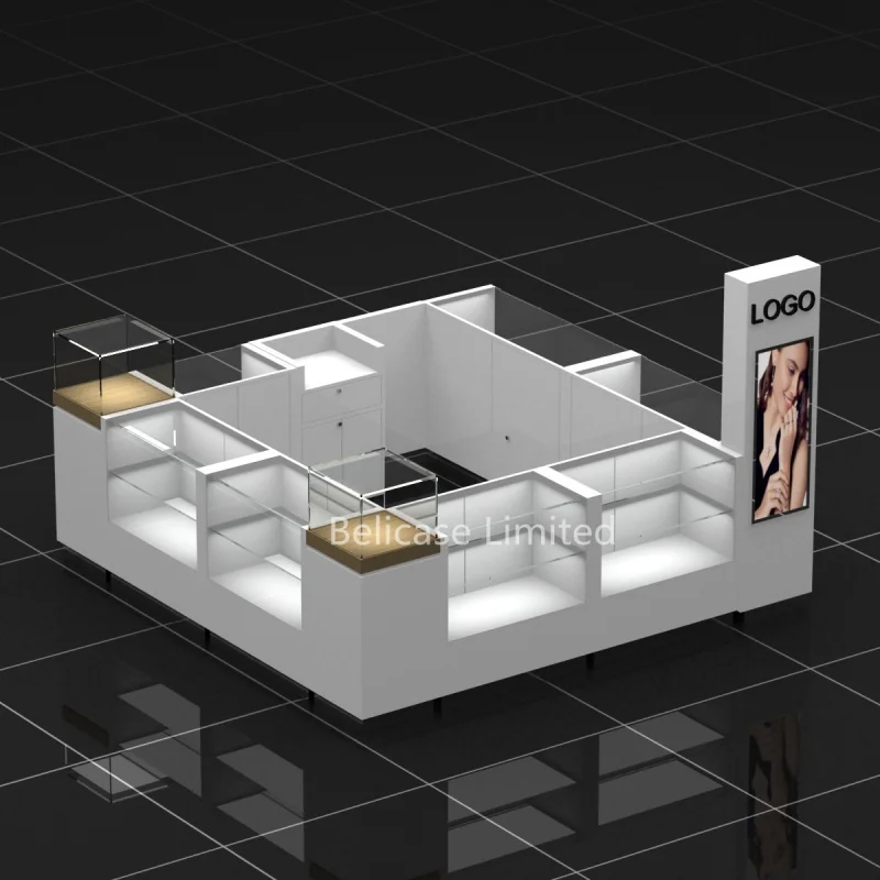 Custom. Newest современный дизайн магазина ювелирных изделий деревянный стеклянный