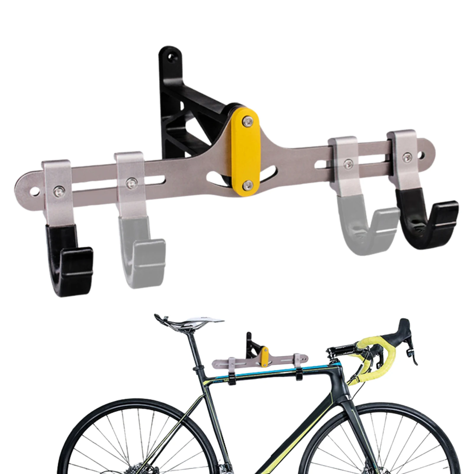 

Настенная велосипедная вешалка с регулируемым углом наклона 30 градусов для помещений, стойка для хранения велосипедов для горных или гибри...