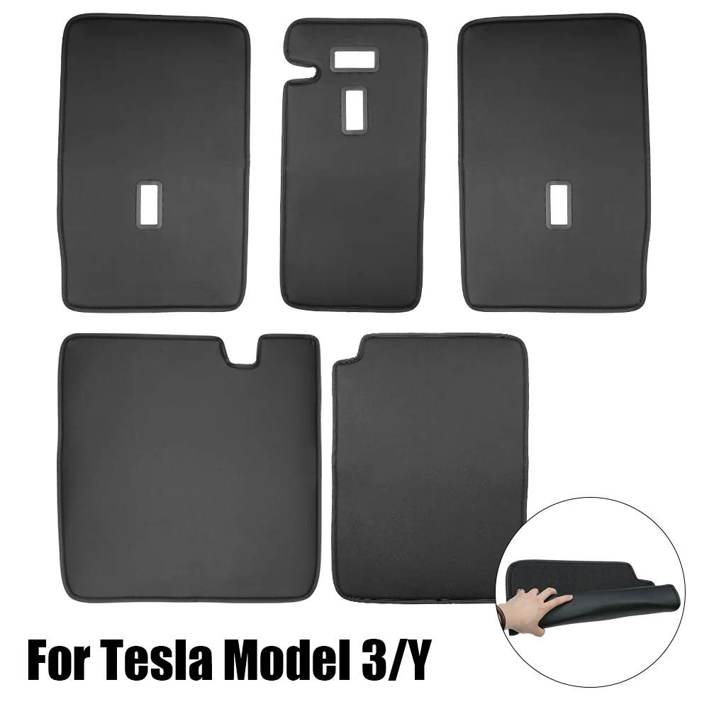 

Trunk Anti Kick Cushion Separate Design Rear Seat Back Protector Comfortable Protection Pad For Tesla Model 3 Y