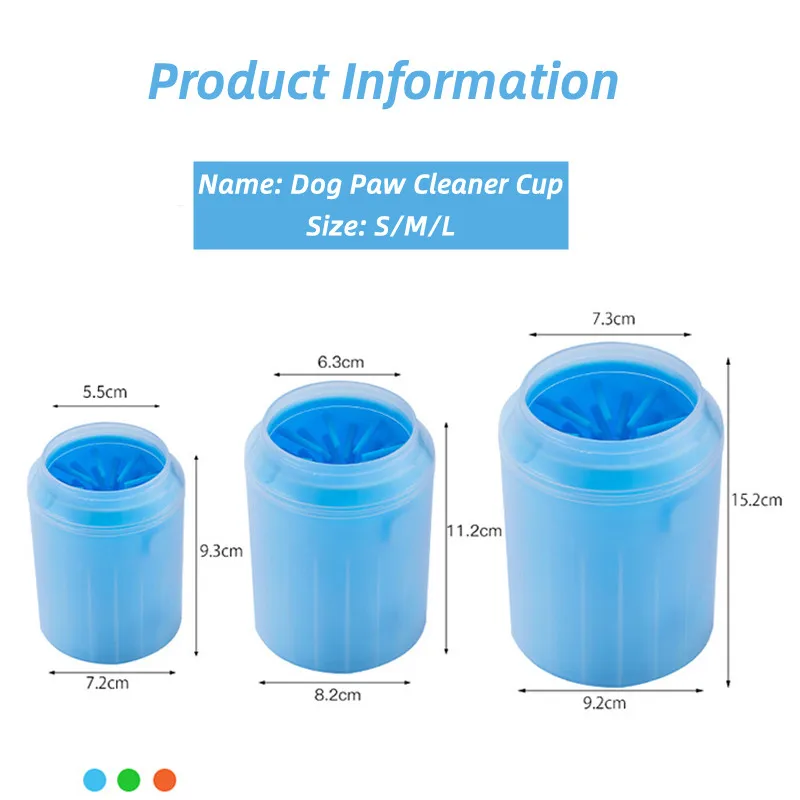 Dog Paw Cleaner Cup Soft Silicone Foot Cleaning Brush Portable Pet Dogs Towel Foot Washer Foot Cleaning Bucket Dog Accessories images - 6