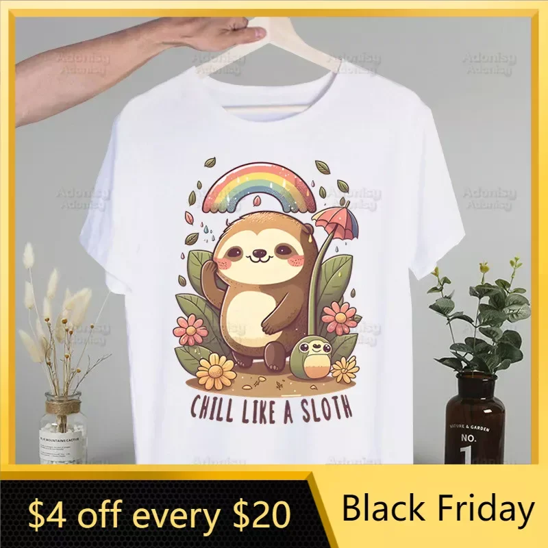 

Kawaii Sloth Sorry I Can't I'm Very Busy Tshirts Men Shirt Harajaku Clothing Summer Streetwear Casual Tee Short Sleeve Tops