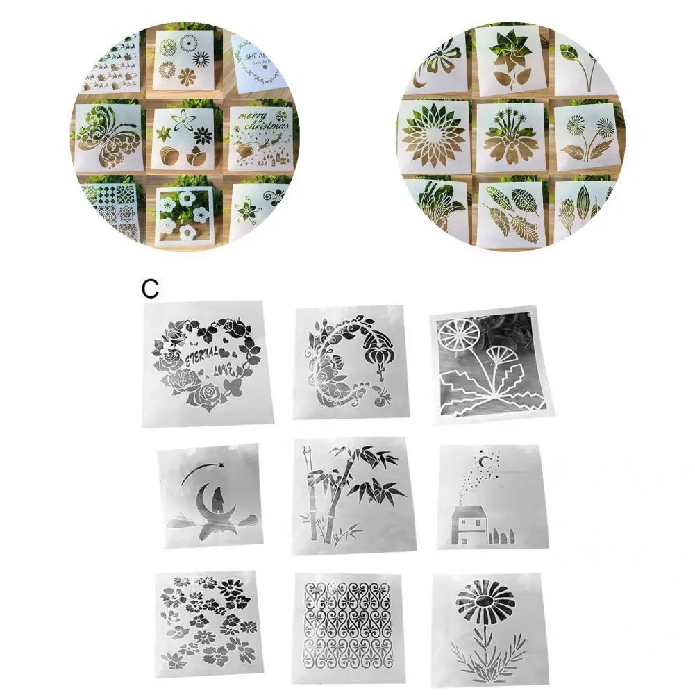 

Durable Safe to Touch Waterproof Invitation Card Painting Stencil Template Drawing Template Painting Template 1 Set
