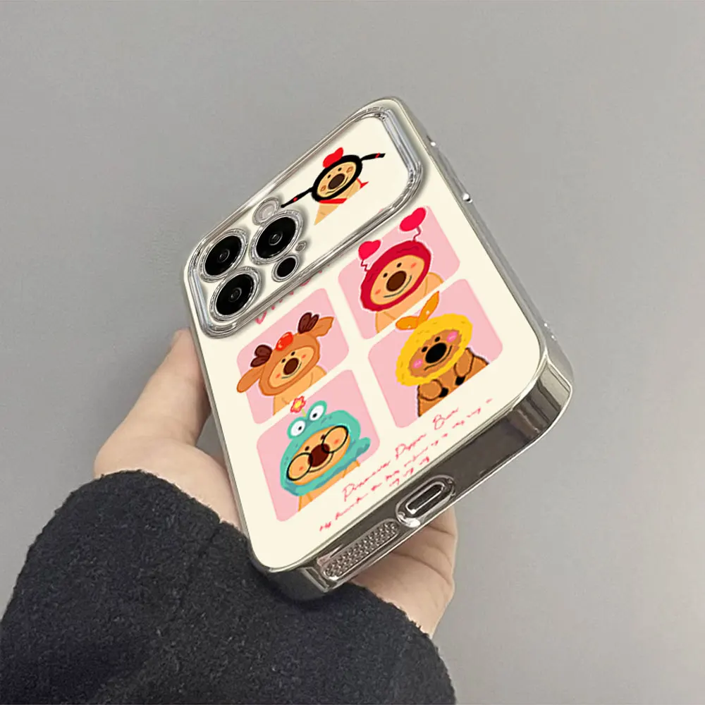 Мультяшный чехол для телефона Dinotaeng с большим окошком электропаром Samsung A22 A23 A32 A51