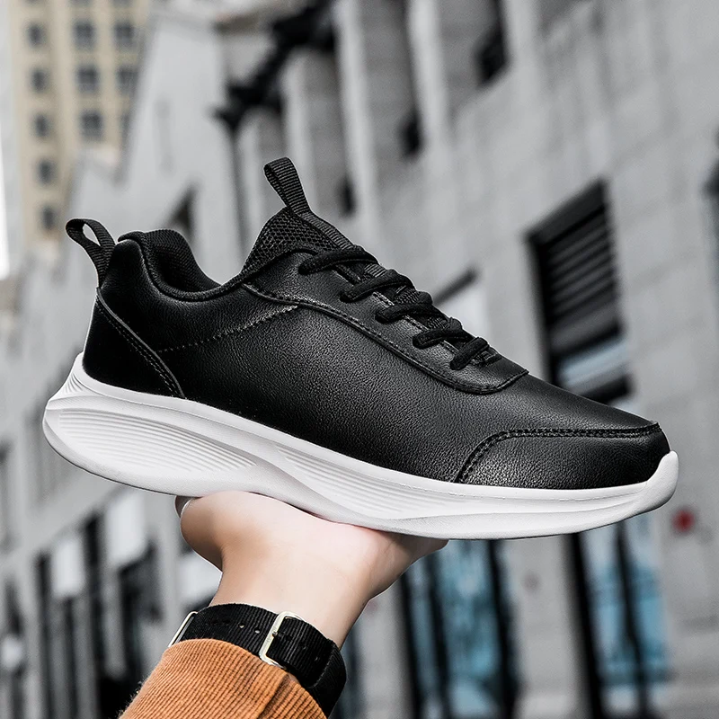 Зима 2024 Хлопковые Повседневные Кроссовки Низкие Кожаные Водонепроницаемые