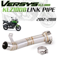 for kawasaki versys 1000 2012 to 2018 klz1000 versys 1000 escape decat pipe motorcycle exhaust catalyst delete pipe