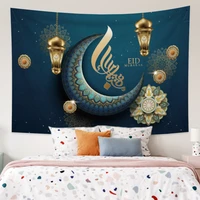 tapestry eid mubarak muslim ramadan moon star lantern festival wall hanging room home decor carpet bohemian tapestries blanket