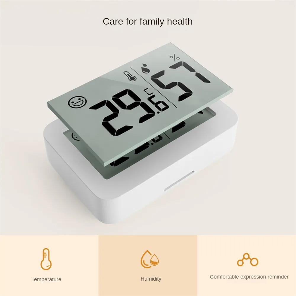 Миниатюрный электронный измеритель температуры и влажности детский комнатный