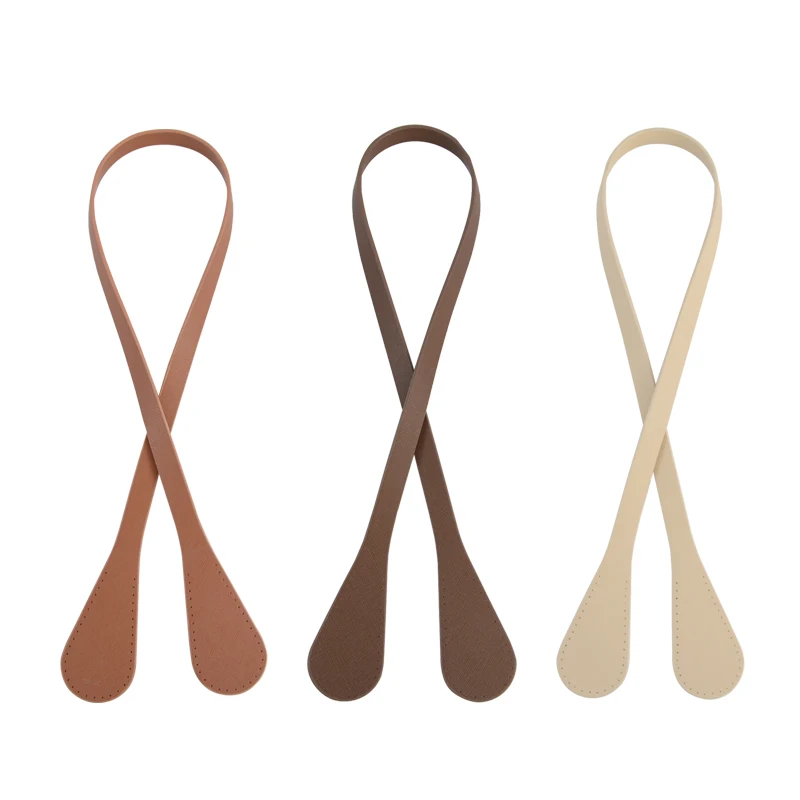 New 1 pair 86cm long PU leather DIY hand sewn handle bag strap Shoulder Bag sew Strap belt handles for Handbag Bag Accessories