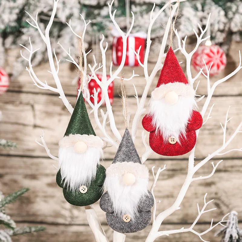

Безликий гном, Искусственная елка, подвесное украшение, рождественские украшения для дома, рождественские подарки, рождественские аксессу...