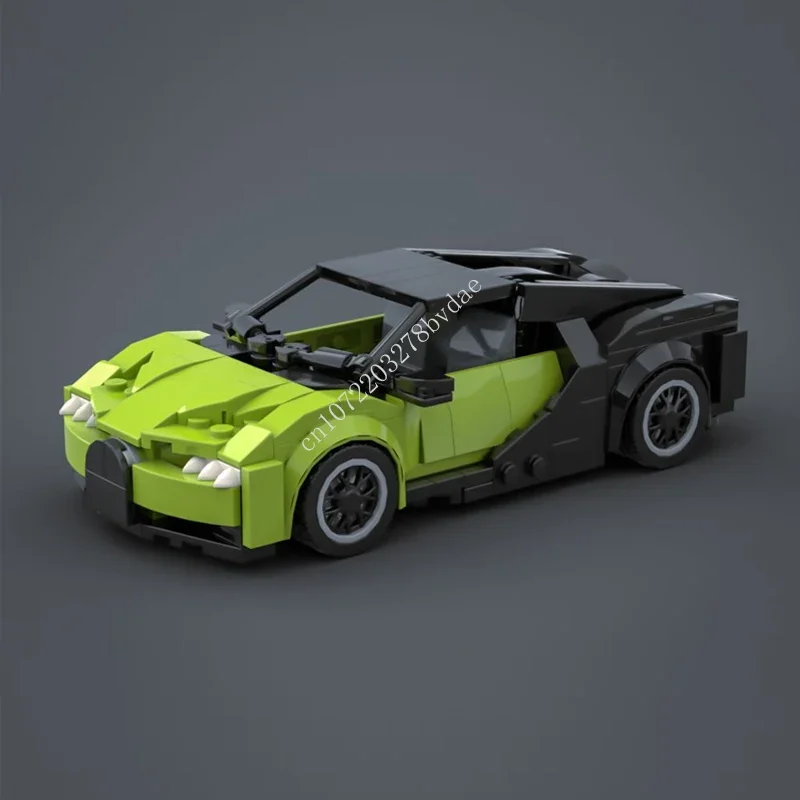 

345PCS MOC Speed Champions Chiron Green SportsCar Model Building Blocks Bricks Technology DIY Creative Assembly Kids Toys Gifts