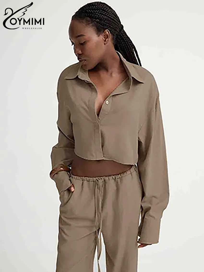 Oymimi модный черный хлопковый женский комплект из 2 предметов элегантные