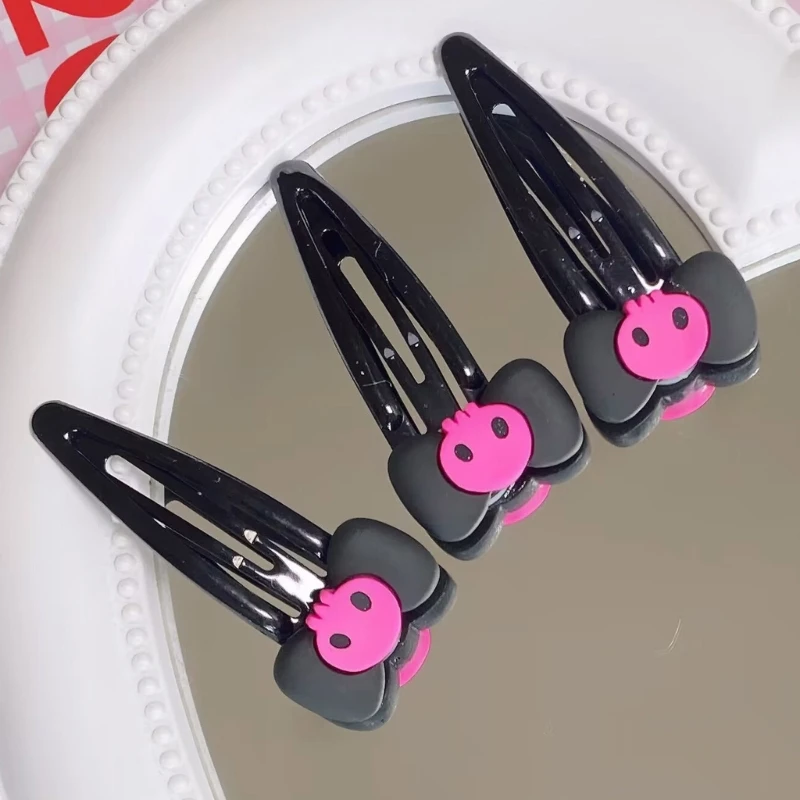 Заколка с черепом Луки для волос Шпилька бантиками Заколки JK Jk Аксессуары в