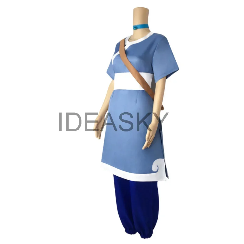 Аватар последний аirbender katara мужской костюм для косплея аниме ожерелье ботинки