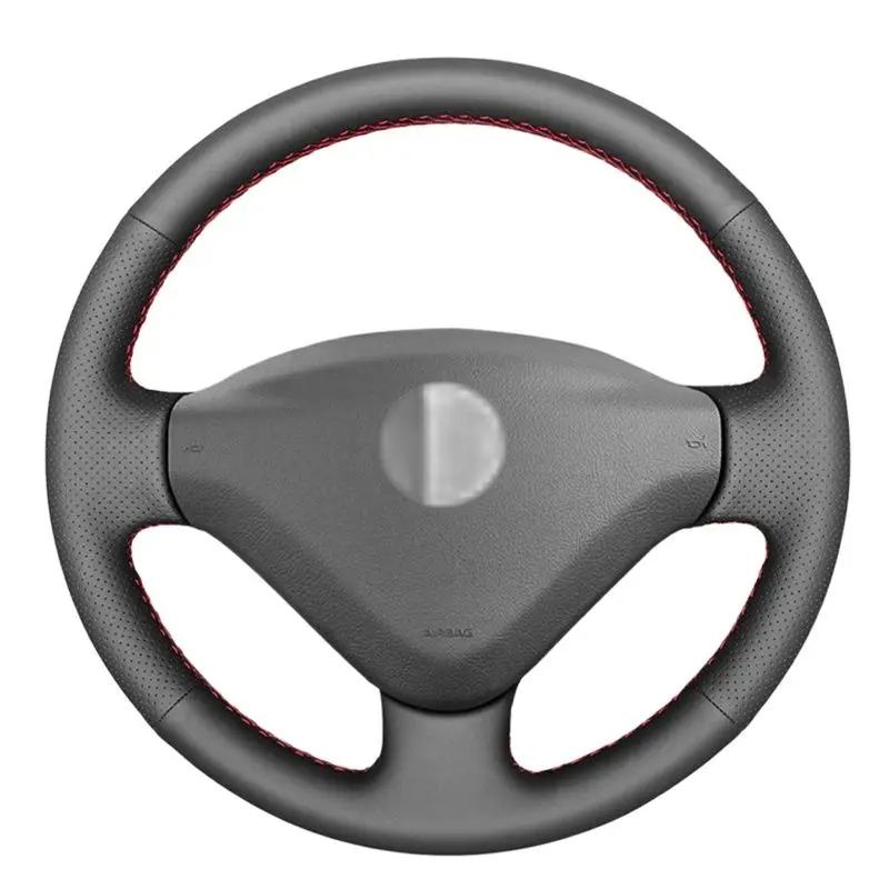 

DIY Genuine Leather Car Steering Wheel Cover for Peugeot 207 2006-2014 Fiat Scudo 2010-2016 Expert 2008-2016 Partner 2009-2018