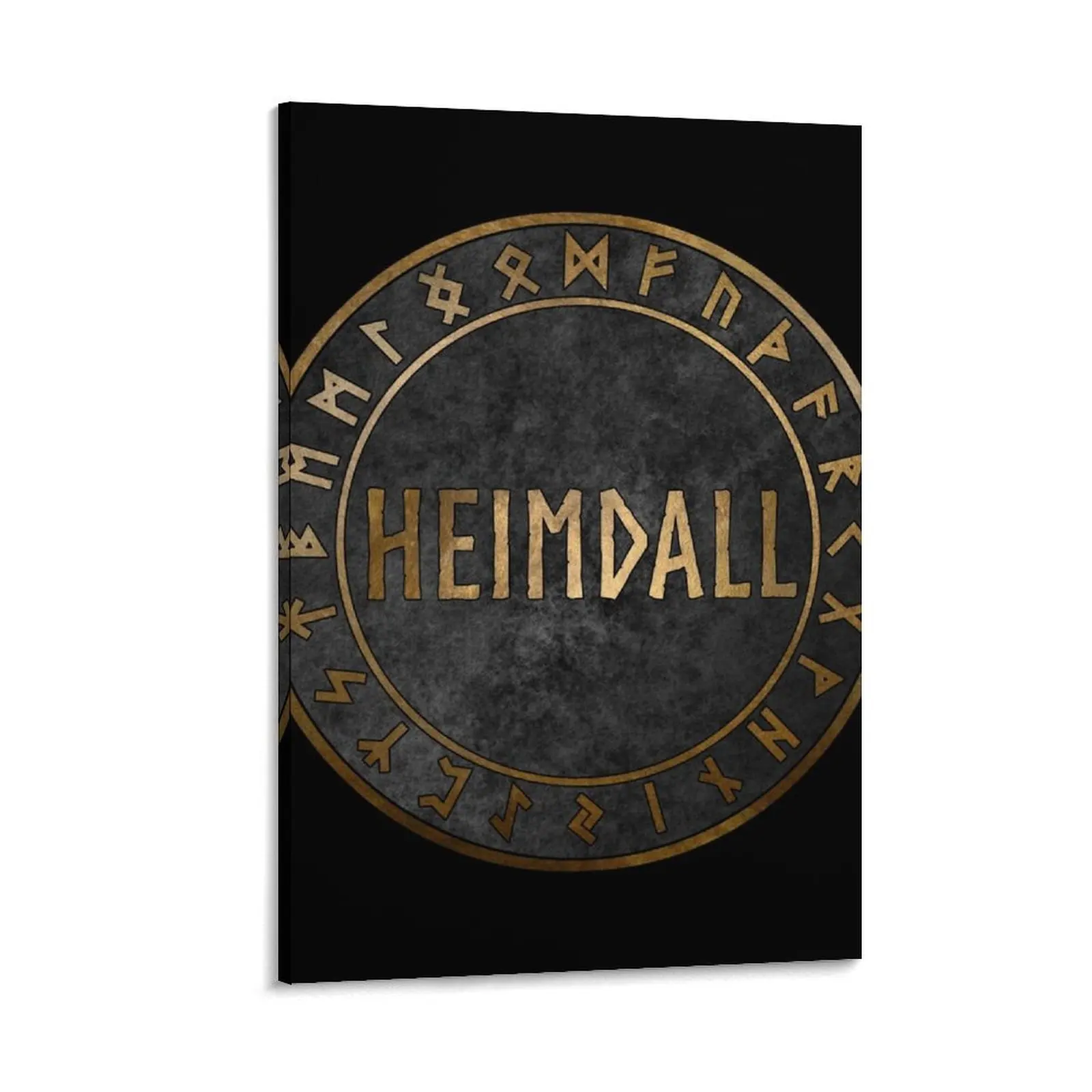 Картина &quotHeimdall Norse God with Viking Runes&quot