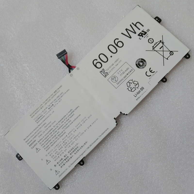 Новый аккумулятор LBR1223E для ноутбука 7,7 В для LG Gram 13Z970 13Z975 14Z970A 15ZD970 15ZD975 14Z970-GA55J 15Z970-GR30K 14Z980 15Z980