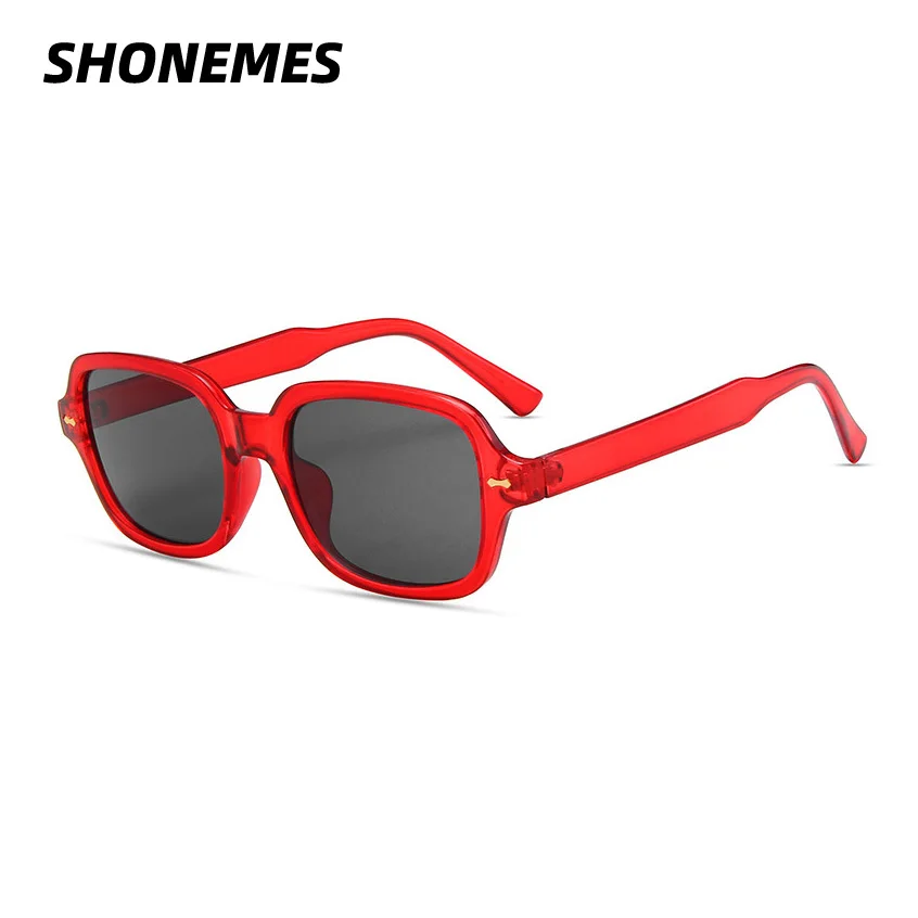 

SHONEMES Square Women's Sunglasses Jelly Frame Vintage Desgin Outdoor Travel Party Sun Glasses for Ladies Occhiali Da Sole