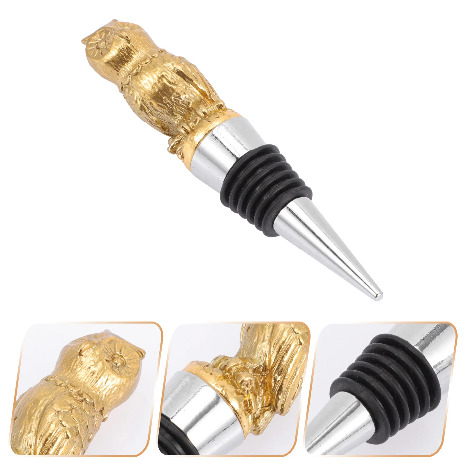 

Exquisite Bottle Stopper Owl-shaped Bottle Plug Lovely Bottle Stopper Decor