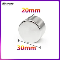123pcs 30x20 mm strong round magnets n35 permanent neodymium magnets 30x20mm circuler rare earth magnet 3020 mm