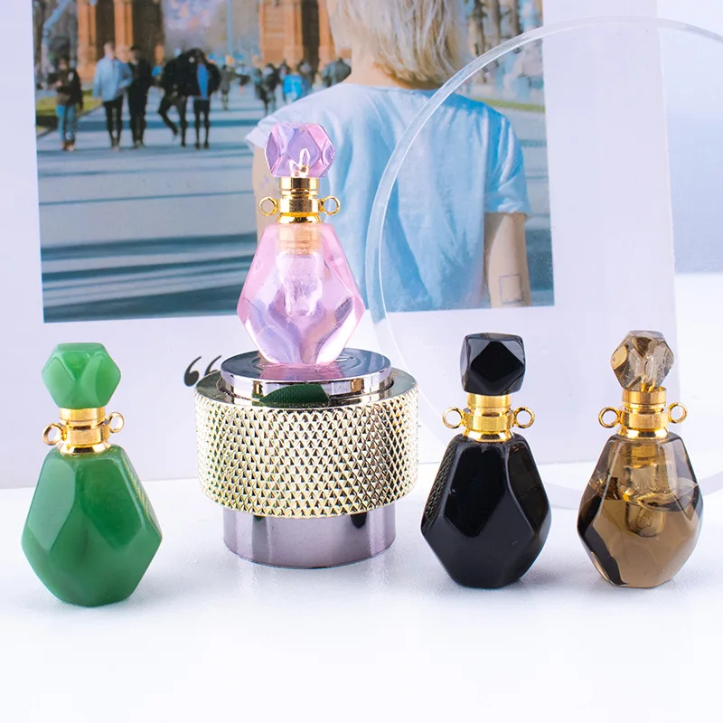 

Glass Perfume Bottle Separate Bottle Jade Perfume Bottle Crystal Oil Bottle Crystal Perfume Bottle Cosmetic Empty Camping Tools