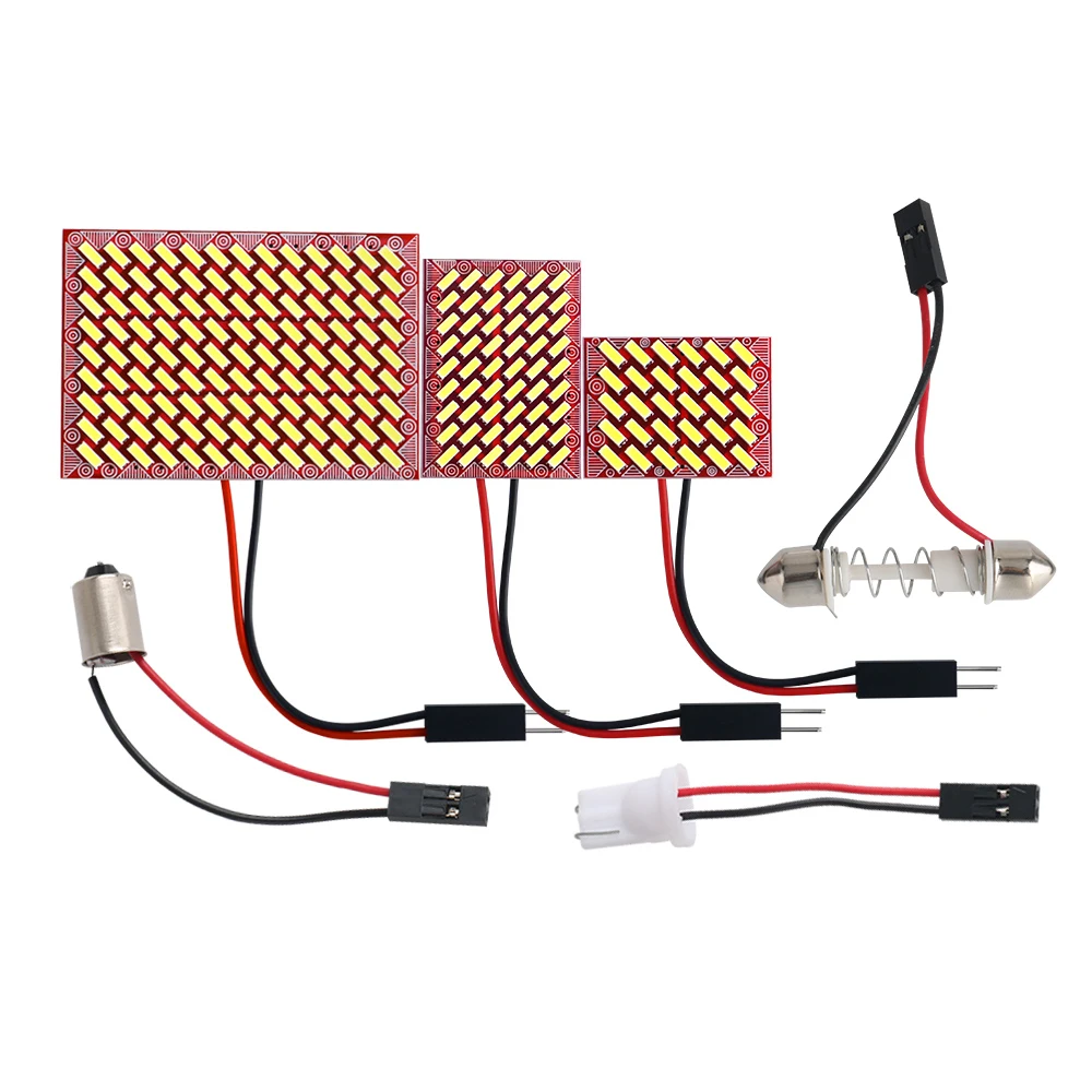 

4 Sets C5W LED Bulb C10W T10 BA9S Festoon 31 36 39 41 42mm W5W Light 4014 30 54 117smdWhite Car Interior Dome Reading Trunk Lamp