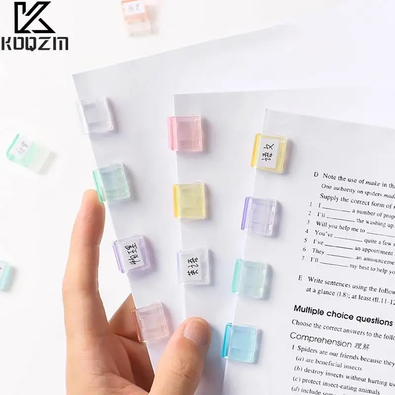 

Staples Paperclip Mini Color Paper Clip Candy Transparent Metal Documents Bookmarks File Index Page Holder Clamp Office School