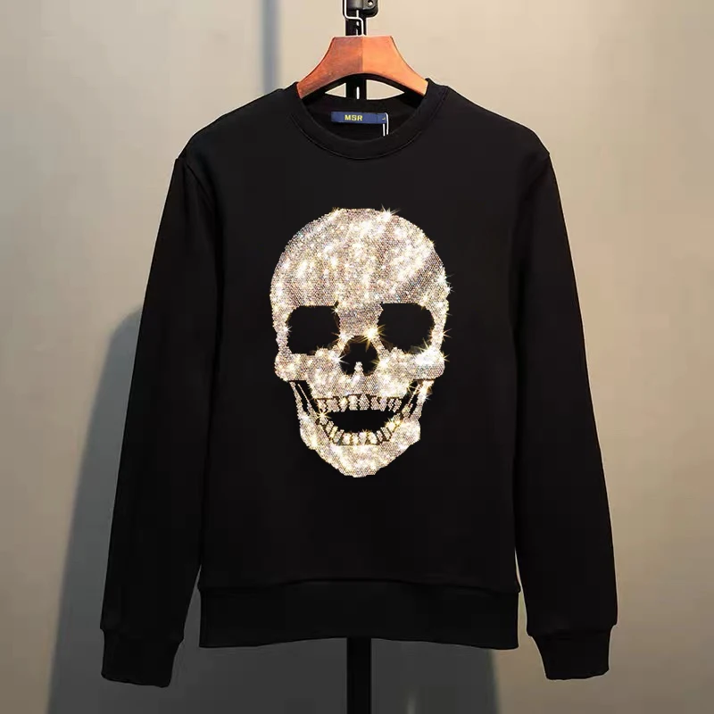 Мужская повседневная толстовка без капюшона уличная с рисунком