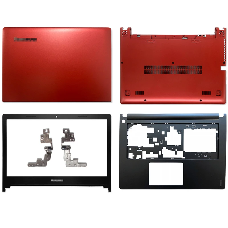 

New For Lenovo IdeaPad S435 S436 S400 S410 S405 Laptop LCD Back Cover Front Bezel Palmrest Bottom Case Top Case Red Non Touch