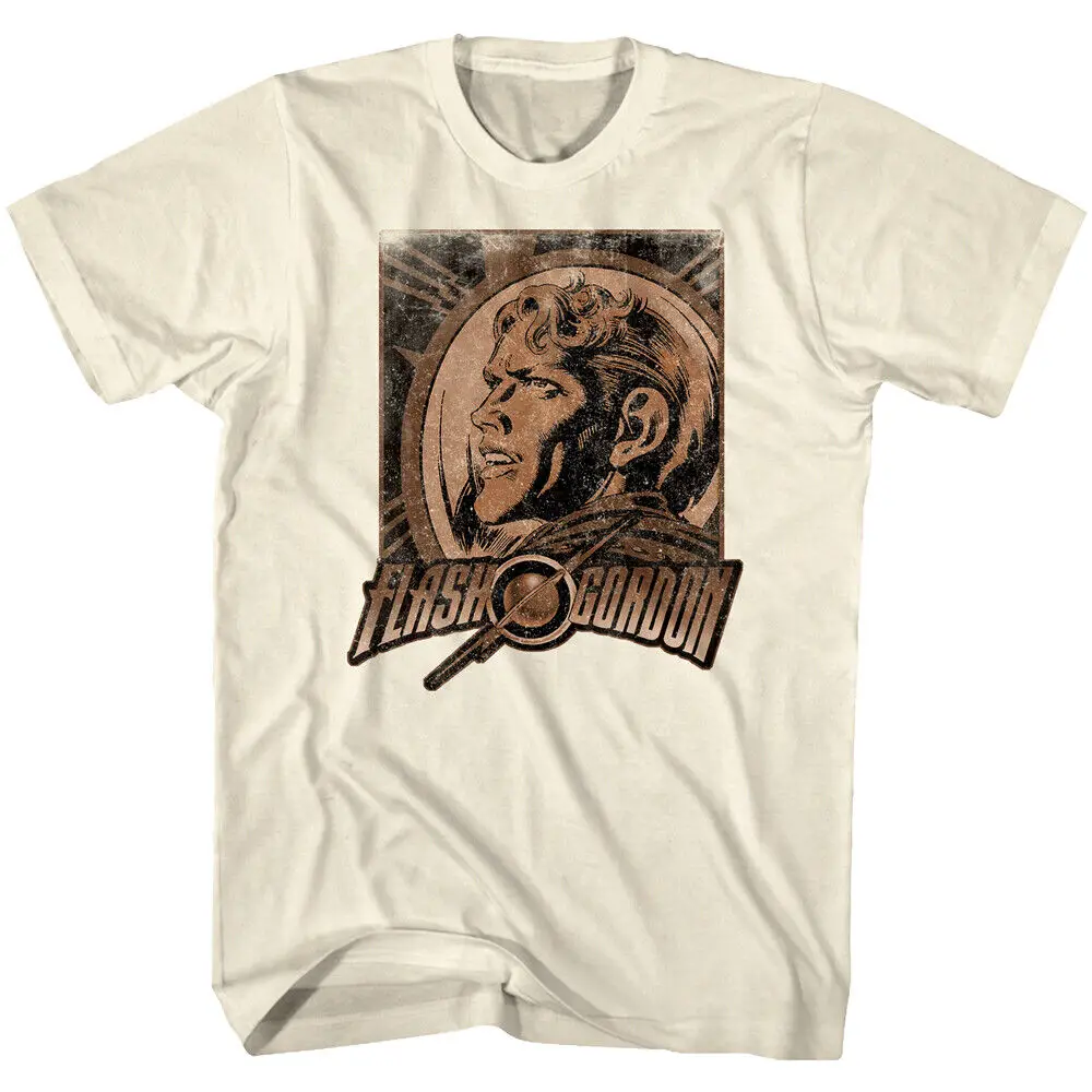 Мужская футболка Flash Gordon с принтом космической оперы винтажные приключения