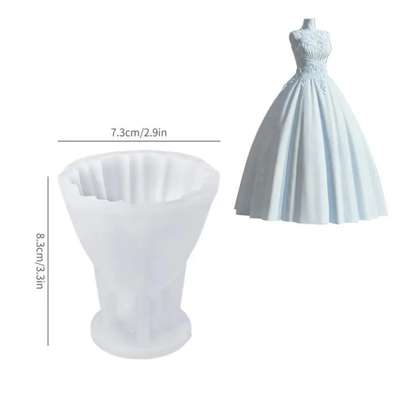 

Силиконовая форма для свадебного платья