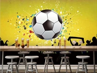 3d photo wallpaper on the wall bar ktv carnival party football theme home decoration wallpapers for wall in rolls living room