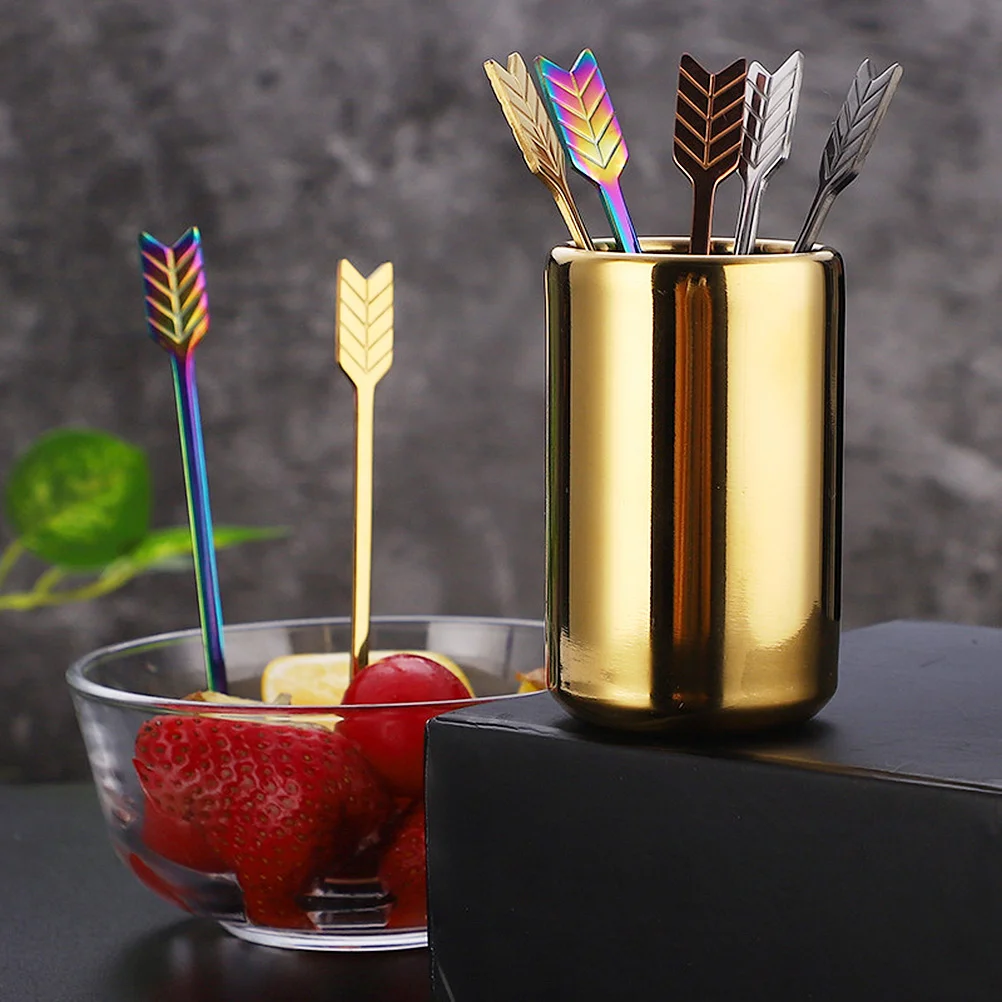 

Picks Forks Fruit Steel Cartoon Dessert Cupcake Toothpicks Cocktail Appetizer Metal Stainless Toppers Appetizers Toothpick Stick